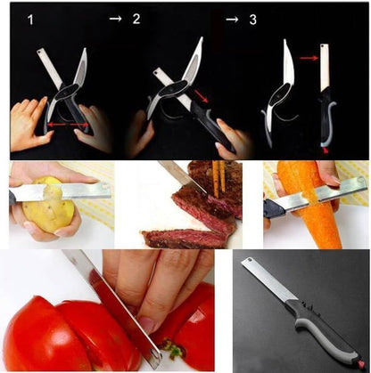 2-in-1  Food Chopper Cutter