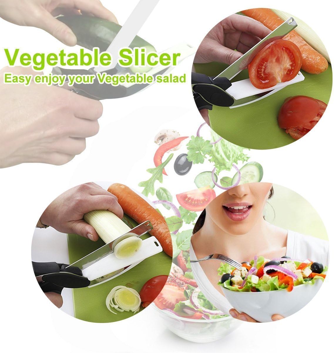 2-in-1  Food Chopper Cutter